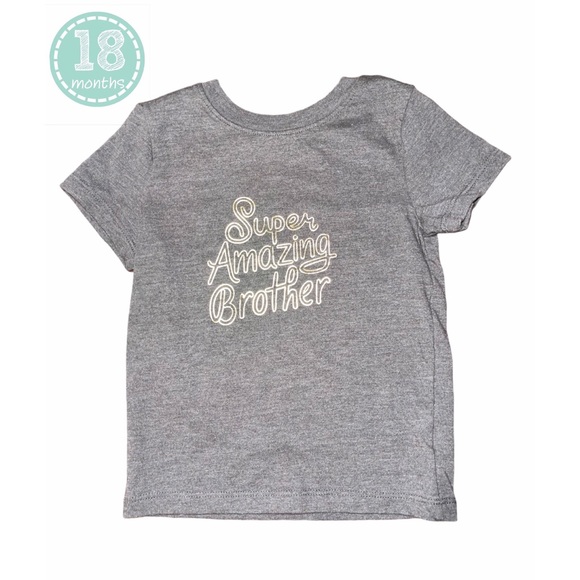 Boys Super Amazing Brother' Graphic T-Shirt - Picture 1 of 11